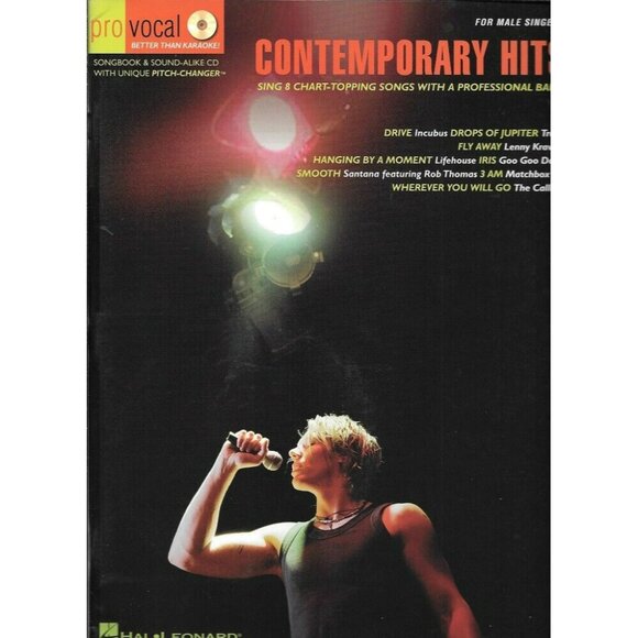 Contemporary Hits: Pro Vocal Mens Edition Chart Topping Songs & Band - 30005pb - Picture 1 of 2